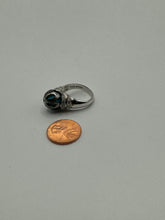 Galatea by Artist Diamond & Pearl Turquoise Designer Ring 14k W. Gold Size 7.25. #v37646.sc