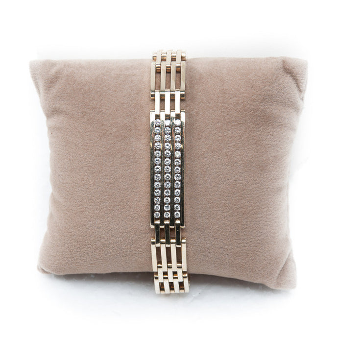 Unisex Solid 14K Yellow Gold & Diamond Men's or Women's 8