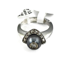 Galatea Tahitian Pearl Ring with  Diamond
