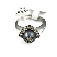 Galatea Tahitian Pearl Ring with  Diamond