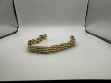 Unisex Solid 14K Yellow Gold & Diamond Men's or Women's 8" Bracelet Approx. 54g