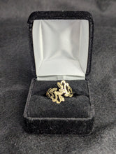 Vintage BEVERLY HILLS GOLD 14K Yellow Gold Leaf Filigree Open Work Ring - Sz 8.5 Preowned item #89008A