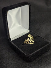 Vintage BEVERLY HILLS GOLD 14K Yellow Gold Leaf Filigree Open Work Ring - Sz 8.5 Preowned item #89008A