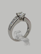 Ladies Platinum & Diamond Engagement Ring 1.19 CTW VS1, H/G Color Size 7 , Item #257316b