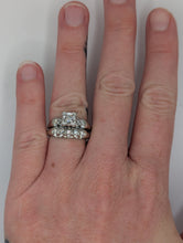 Gorgeous Antique-Style 14k White Gold Diamond Ring Set, .55CTW, Size 8.25