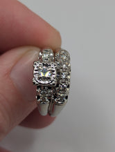 Gorgeous Antique-Style 14k White Gold Diamond Ring Set, .55CTW, Size 8.25