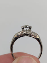 Gorgeous Antique-Style 14k White Gold Diamond Ring Set, .55CTW, Size 8.25