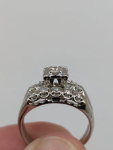 Gorgeous Antique-Style 14k White Gold Diamond Ring Set, .55CTW, Size 8.25