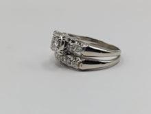 Gorgeous Antique-Style 14k White Gold Diamond Ring Set, .55CTW, Size 8.25