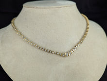 14k Ladies 17" 2.5CTW Diamond Prong-Set Tennis Necklace, SI3, I-J Color, 15.8g Preowned item #391414