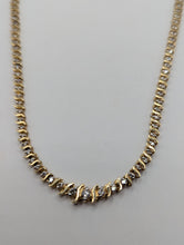 14k Ladies 17" 2.5CTW Diamond Prong-Set Tennis Necklace, SI3, I-J Color, 15.8g Preowned item #391414