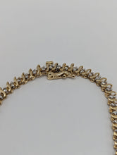 14k Ladies 17" 2.5CTW Diamond Prong-Set Tennis Necklace, SI3, I-J Color, 15.8g Preowned item #391414