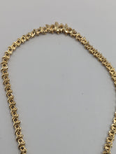 14k Ladies 17" 2.5CTW Diamond Prong-Set Tennis Necklace, SI3, I-J Color, 15.8g Preowned item #391414