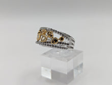 Parade Design Reverie Fashion Fancy Diamond Ring Designer Band in 18K Two-tone, Item #v37694