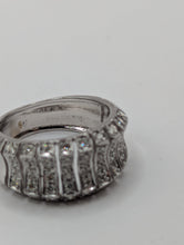 Ladies 14K White Gold .53CT Diamond Convex Band, SZ 6.75 5.5g Preowned item #522rg361w