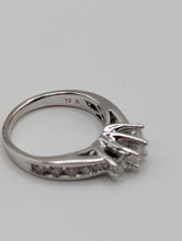 1.10CTW Three-Stone Round Cut Diamond Wedding Ring Set in 14KW White Gold, Size 5.5, Pre-Owned item#333871