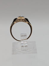 Vintage Antique 18K Yellow & 14K White Gold European Cut Diamond Ring, SZ 4 Preowned item #324760A