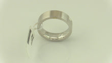 Men's 14K White Gold Diamond Wedding Band Ring, Pre-Owned Item #T12099