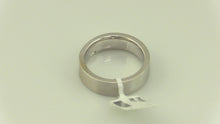 Men's 14K White Gold Diamond Wedding Band Ring, Pre-Owned Item #T12099