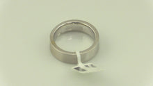 Men's 14K White Gold Diamond Wedding Band Ring, Pre-Owned Item #T12099